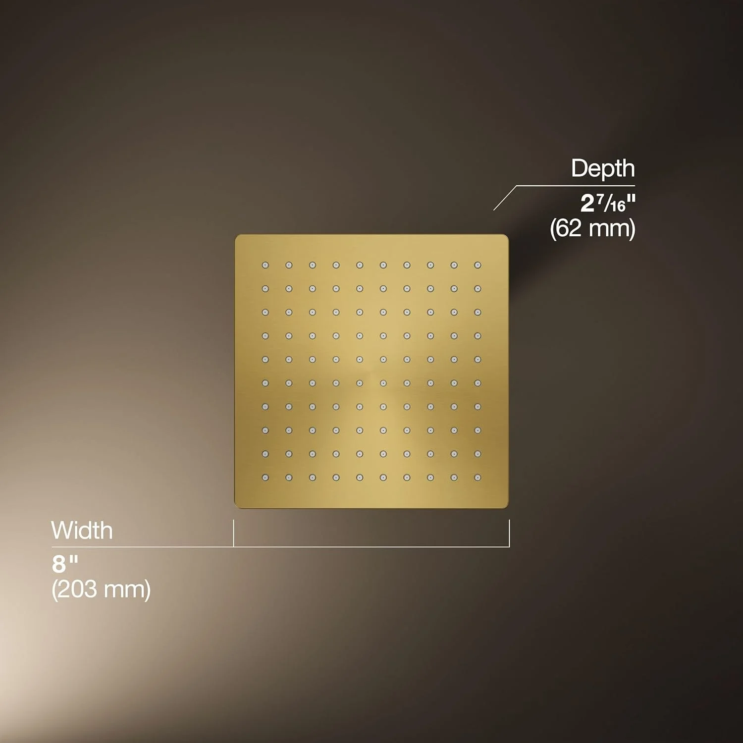 سردوش بارانی مربعی شکل 8 اینچی Kohler HONESTY با نرخ جریان 1.75 GPM سردوش بارانی مربعی شکل 8 اینچی Kohler HONESTY با نرخ جریان 1.75 GPM