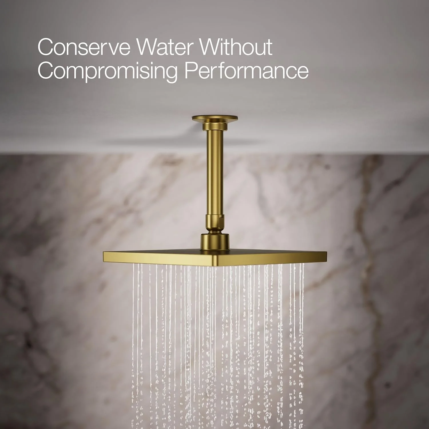 سردوش بارانی مربعی شکل 8 اینچی Kohler HONESTY با نرخ جریان 1.75 GPM سردوش بارانی مربعی شکل 8 اینچی Kohler HONESTY با نرخ جریان 1.75 GPM