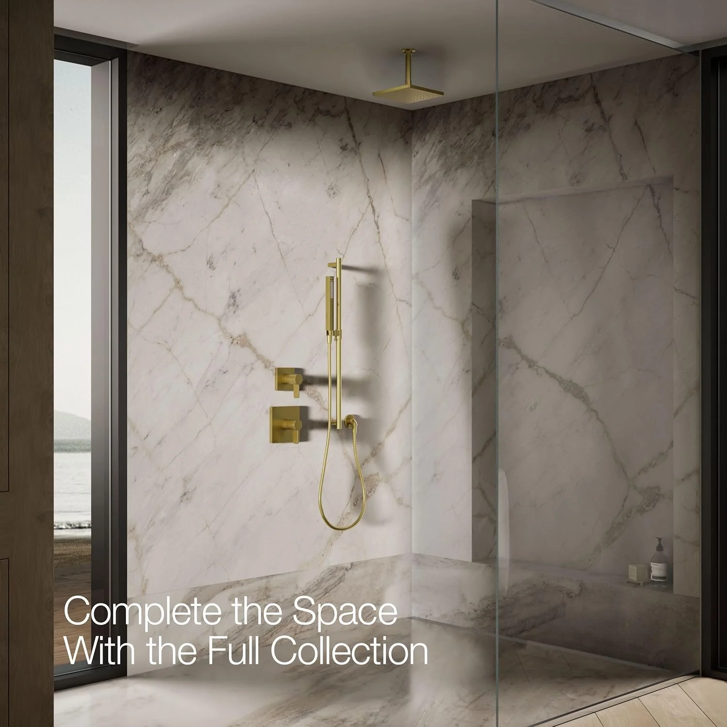 سردوش بارانی مربعی شکل 8 اینچی Kohler HONESTY با نرخ جریان 1.75 GPM سردوش بارانی مربعی شکل 8 اینچی Kohler HONESTY با نرخ جریان 1.75 GPM