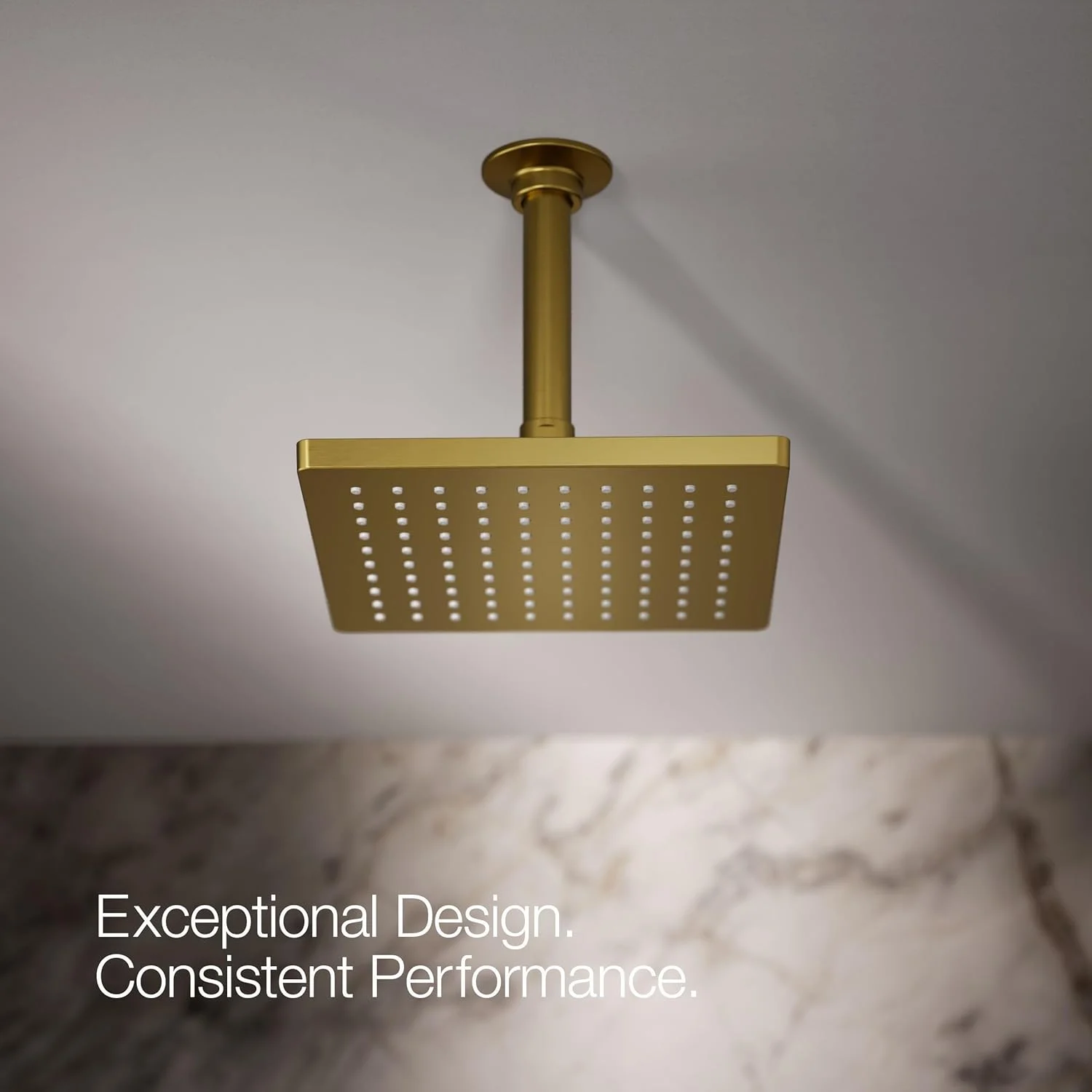 سردوش بارانی مربعی شکل 8 اینچی Kohler HONESTY با نرخ جریان 1.75 GPM سردوش بارانی مربعی شکل 8 اینچی Kohler HONESTY با نرخ جریان 1.75 GPM