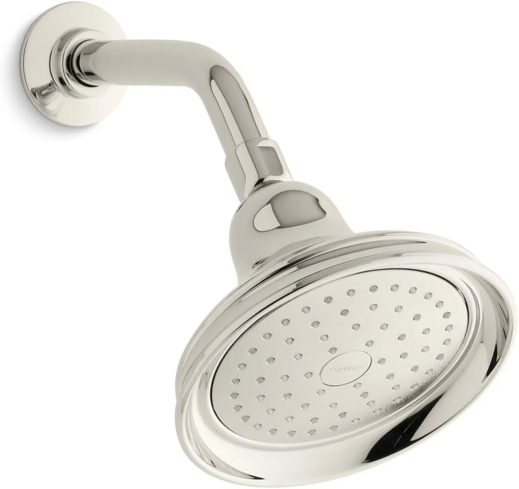 سردوش تک کاره کاتالیست بنکرافت Kohler K-10590-AK-SN، نیکل براق پر جنب و جوش سردوش تک کاره کاتالیست بنکرافت Kohler K-10590-AK-SN، نیکل براق پر جنب و جوش