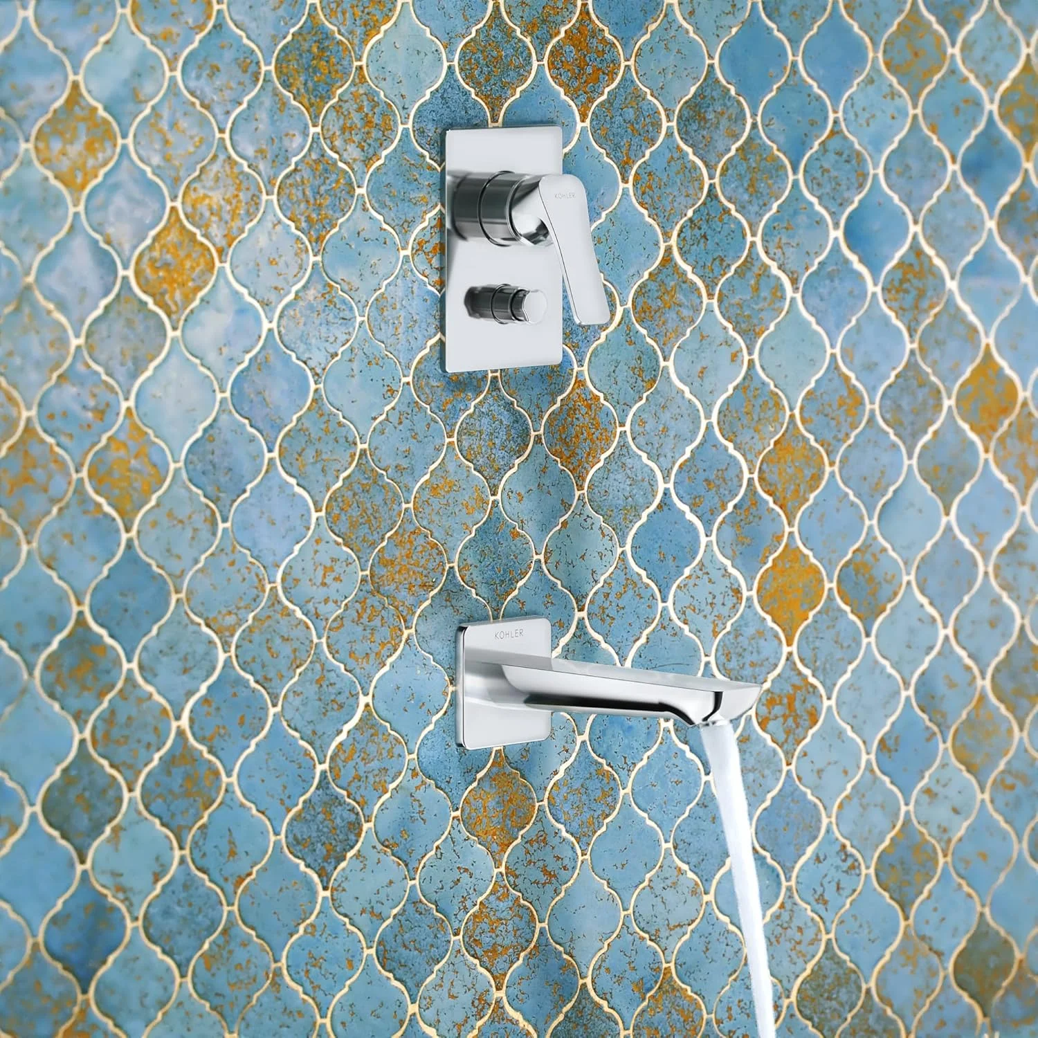 تزئینات شیر دوش دیواری سه راهی Kohler Fore - کروم براق - تزئینات شیر دوش برای حمام - تزئینات فرورفته برای شیر آب - نمای آیرودینامیک و مدرن - ساختار فلزی بادوام 27498IN-4FP-CP تزئینات شیر دوش دیواری سه راهی Kohler Fore - کروم براق - تزئینات شیر دوش برای حمام - تزئینات فرورفته برای شیر آب - نمای آیرودینامیک و مدرن - ساختار فلزی بادوام 27498IN-4FP-CP