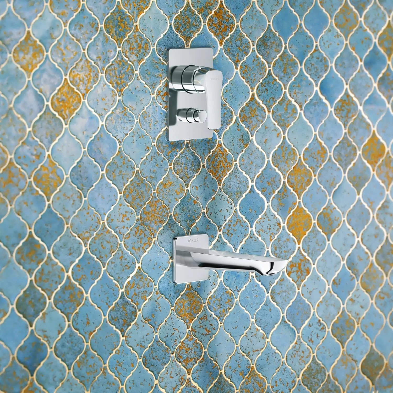 تزئینات شیر دوش دیواری سه راهی Kohler Fore - کروم براق - تزئینات شیر دوش برای حمام - تزئینات فرورفته برای شیر آب - نمای آیرودینامیک و مدرن - ساختار فلزی بادوام 27498IN-4FP-CP تزئینات شیر دوش دیواری سه راهی Kohler Fore - کروم براق - تزئینات شیر دوش برای حمام - تزئینات فرورفته برای شیر آب - نمای آیرودینامیک و مدرن - ساختار فلزی بادوام 27498IN-4FP-CP