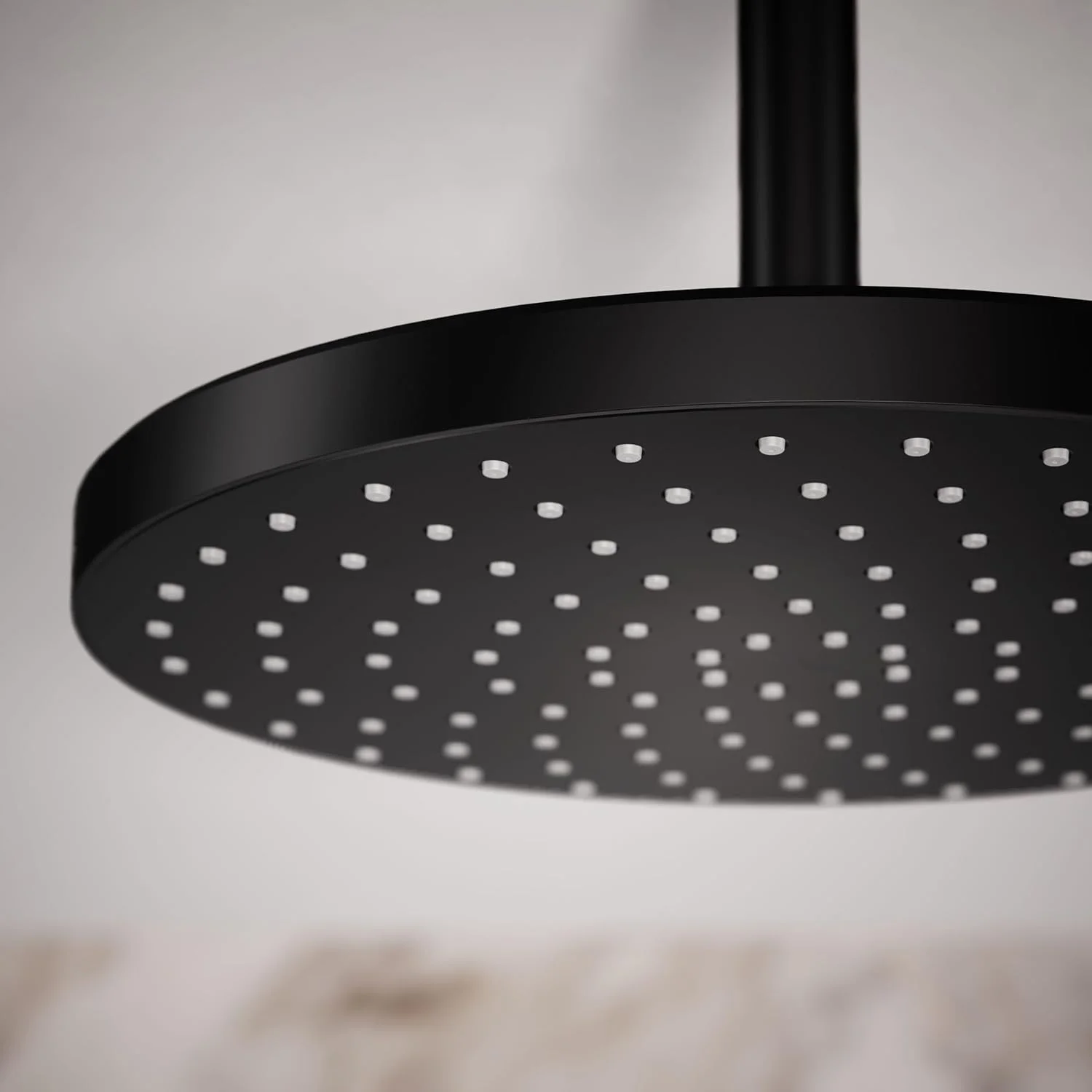 سردوش بارانی یک کاره 10 اینچی KOHLER 76465-G-BL Awaken، سردوش بارانی گرد ثابت 10 اینچی، 1.75 GPM، مشکی مات