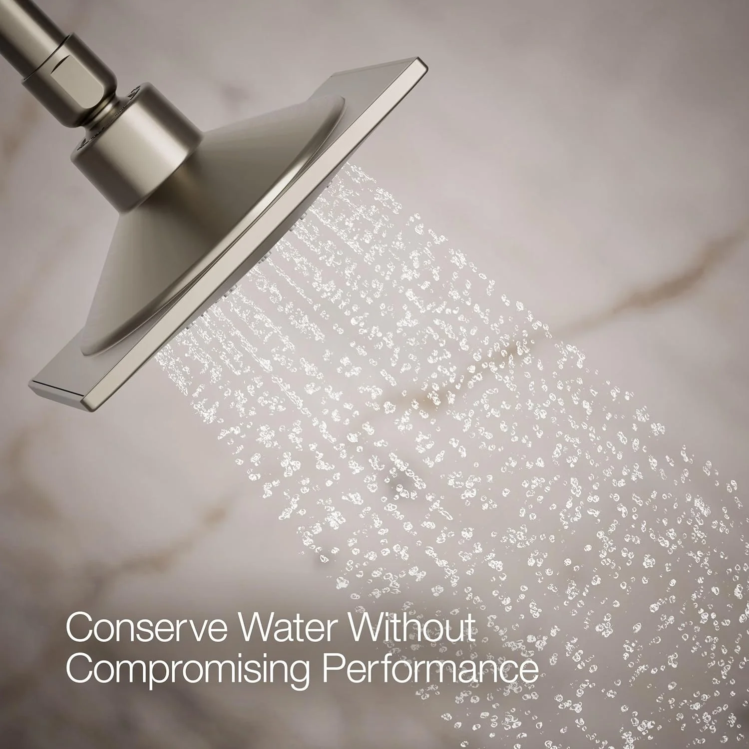 سردوش حمام لوور KOHLER 45215-G-BN، نیکل برس خورده