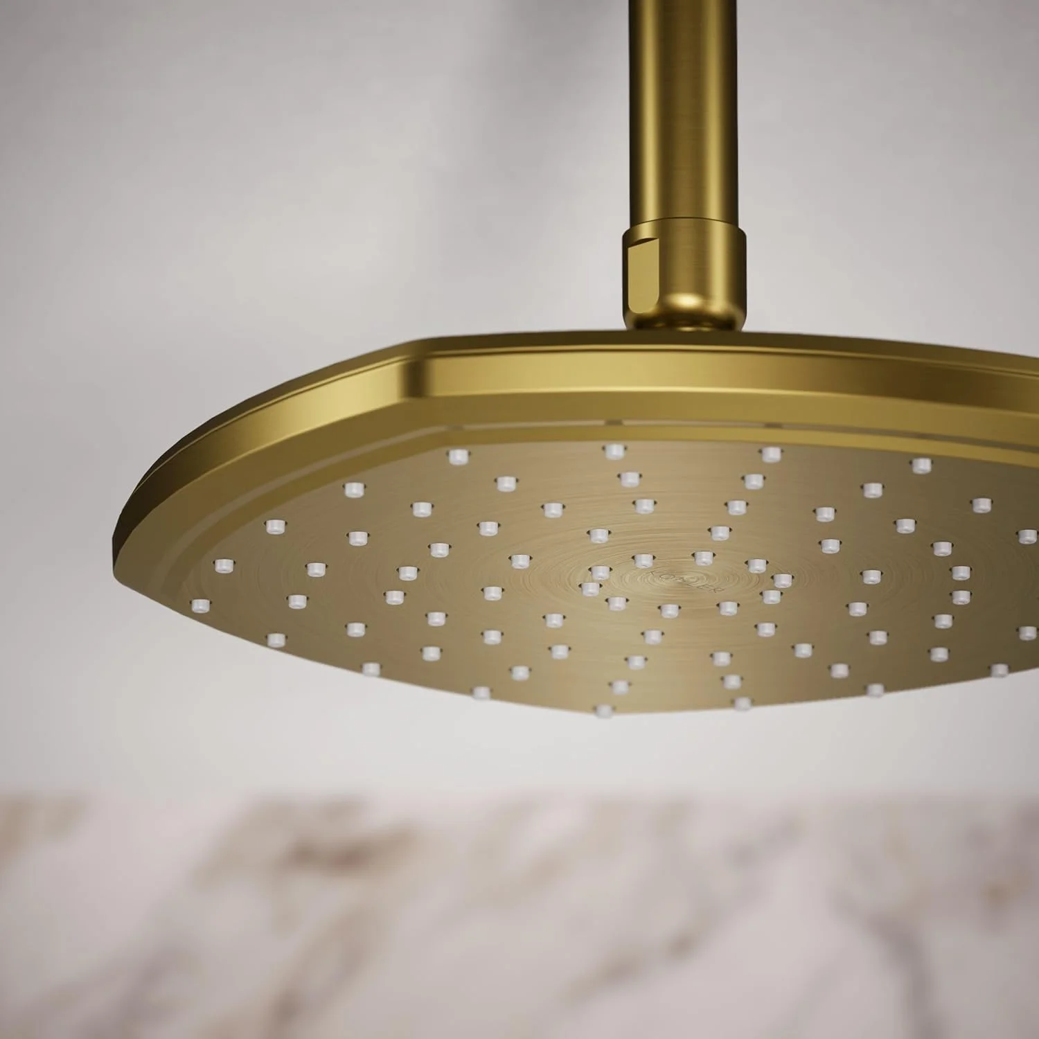 سردوش بارانی تک کاره 8 اینچی KOHLER 27051-G-2MB Occasion، سردوش بارانی تک حالته، سردوش بارانی، 1.75 GPM، برنجی مدرن برس خورده پر جنب و جوش