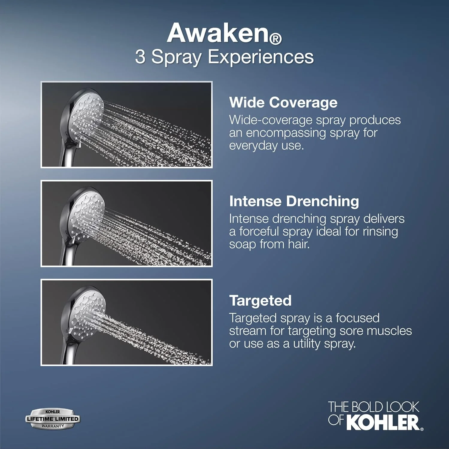 سردوش چند منظوره Kohler AWAKEN® G110 مدل K-72419-2MB