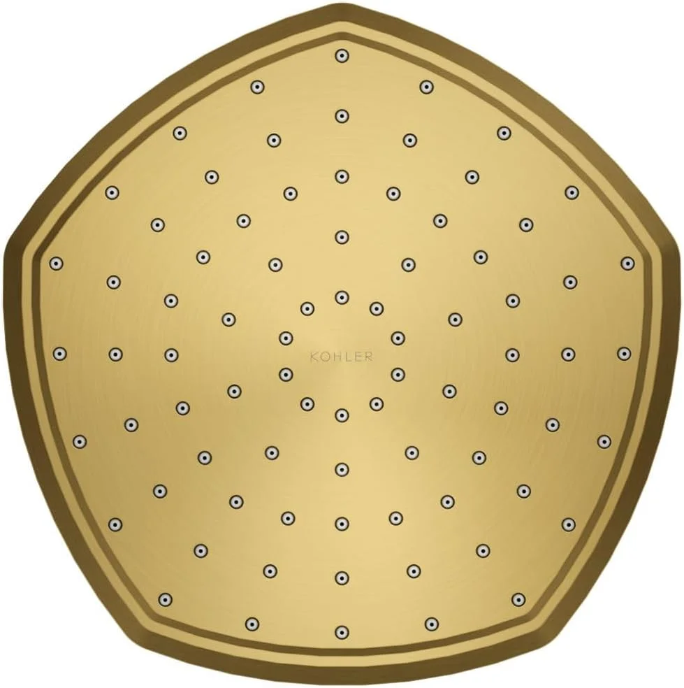 سردوش بارانی تک کاره 8 اینچی KOHLER 27051-G-2MB Occasion، سردوش بارانی تک حالته، سردوش بارانی، 1.75 GPM، برنجی مدرن برس خورده پر جنب و جوش