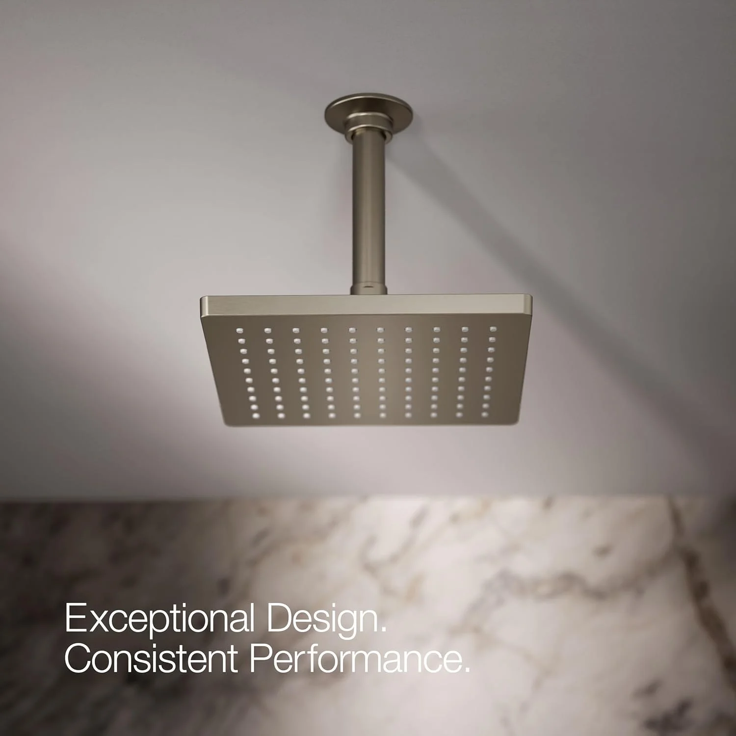 سردوش حمام Kohler K-26148-G-BN Honesty، نیکل برس خورده پر جنب و جوش