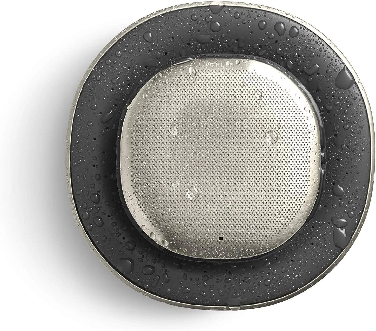 سردوش بلوتوثی KOHLER Moxie، بلندگوی دوشی، بلندگوی ضد آب، رادیو دوشی، بلندگوی قابل شارژ، بلندگوی قابل حمل، 1.75 GPM، K-28238-GKE-BN، نیکل برس خورده پر جنب و جوش