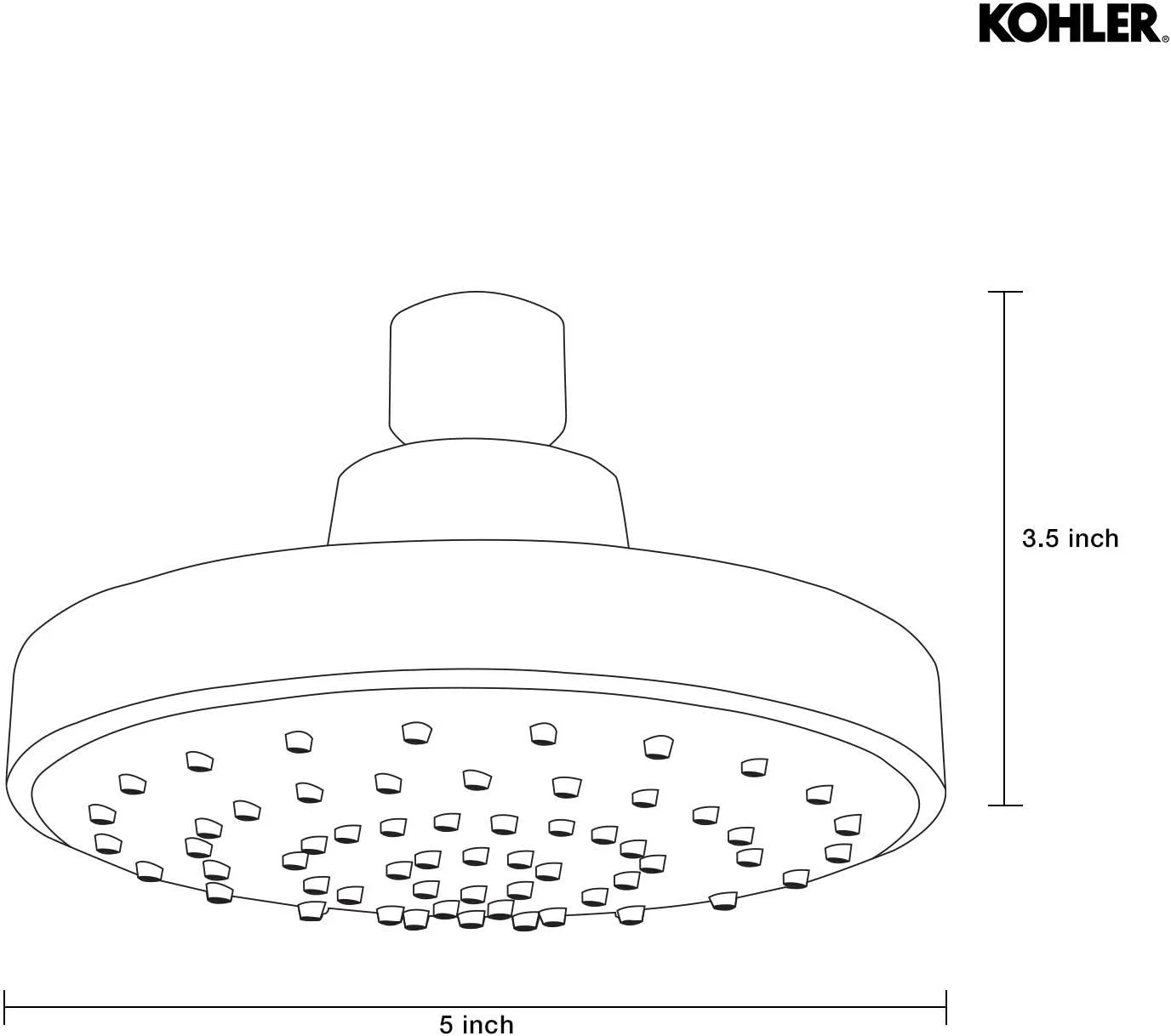 سردوش چند منظوره Kohler Rainduet با اسپری القایی هوا Katalyst (75924IN-CP)