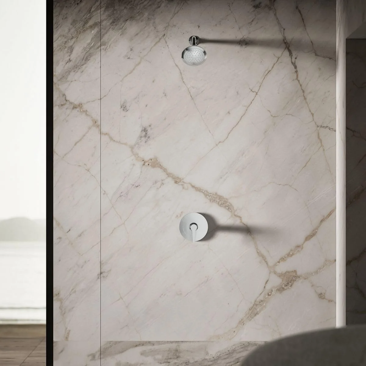 سردوش دیواری تک کاره KOHLER K-10282-AK-CP Forte با نرخ جریان 2.5 GPM و اسپری Katalyst، روکش کروم براق سردوش دیواری تک کاره KOHLER K-10282-AK-CP Forte با نرخ جریان 2.5 GPM و اسپری Katalyst، روکش کروم براق