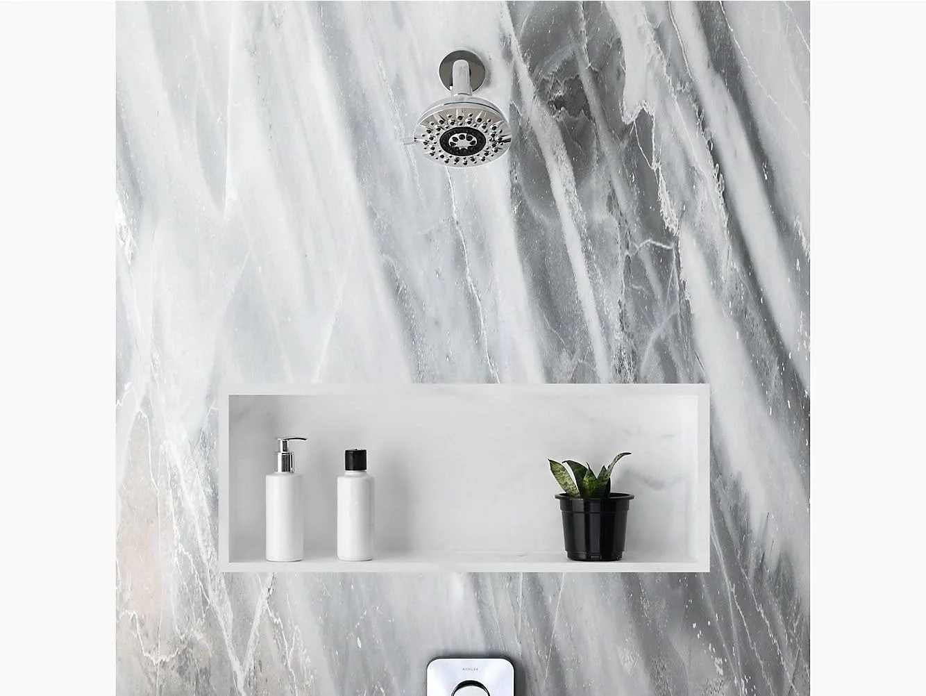 سردوش سقفی ABS کروم Kohler 75567IN-CP، متالیک، پرداخت کروم سردوش سقفی ABS کروم Kohler 75567IN-CP، متالیک، پرداخت کروم