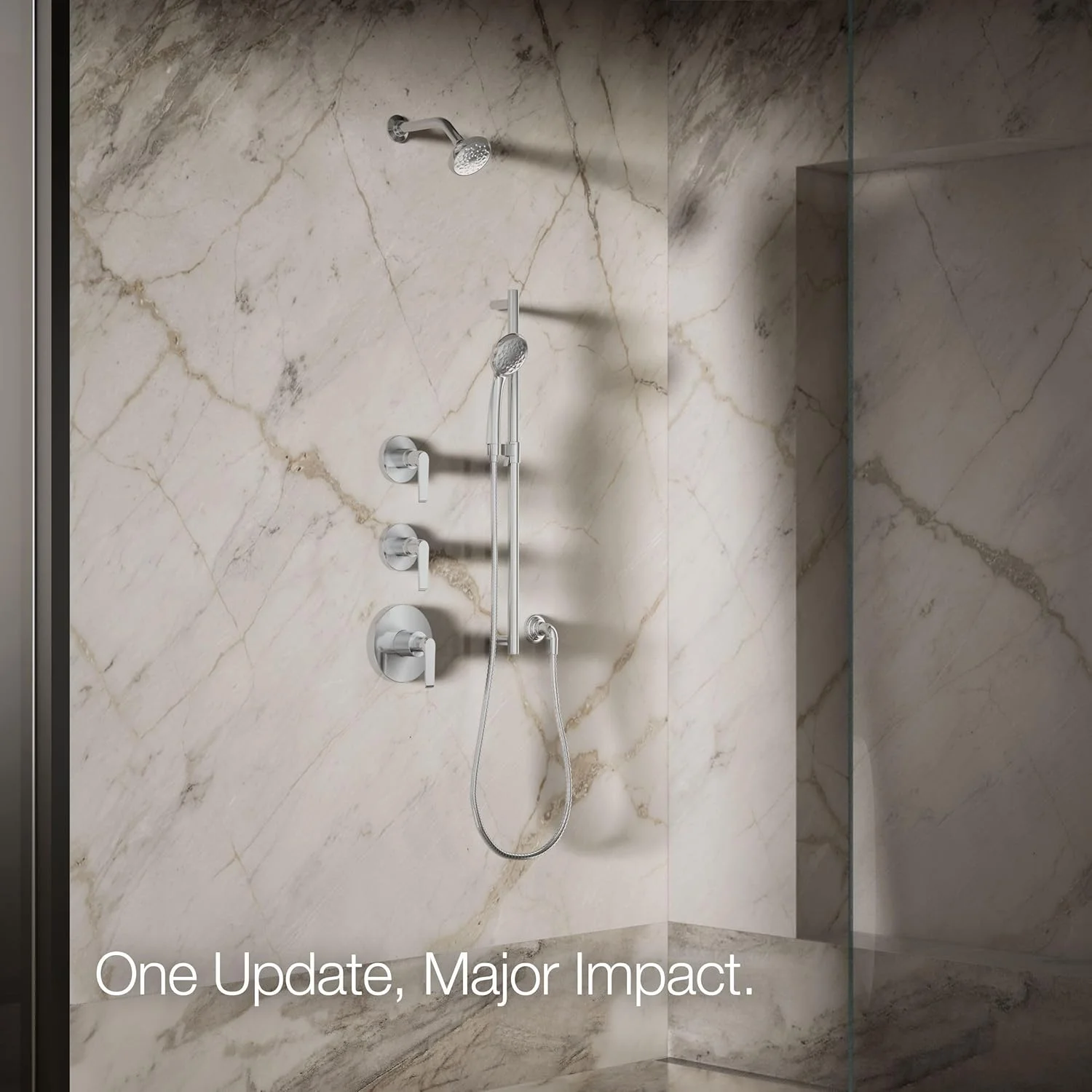 سردوش تک کاره KOHLER K-72422-CP Awaken B90 با جریان 1.5 GPM، کروم براق سردوش تک کاره KOHLER K-72422-CP Awaken B90 با جریان 1.5 GPM، کروم براق