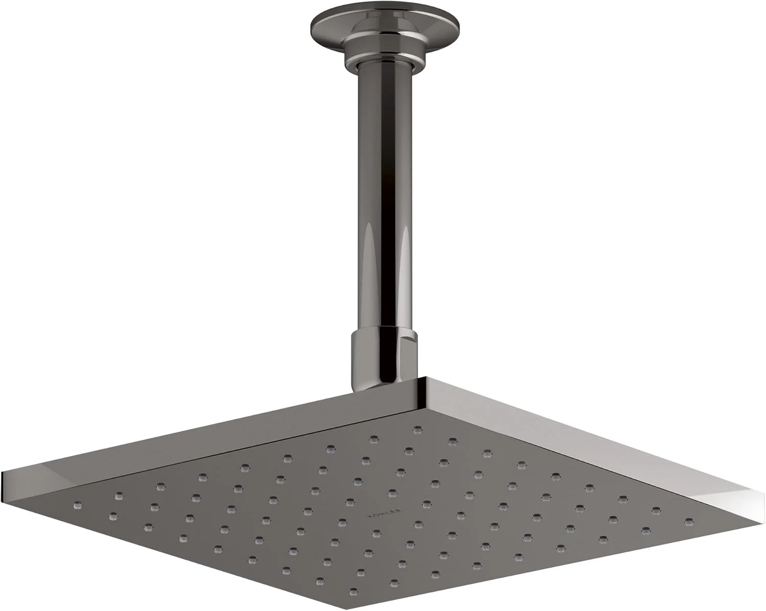 سردوش بارانی مربعی 8 اینچی مدرن KOHLER 45200-TT با فناوری تزریق هوا Katalyst(R)، 2.0 gpm، تیتانیوم