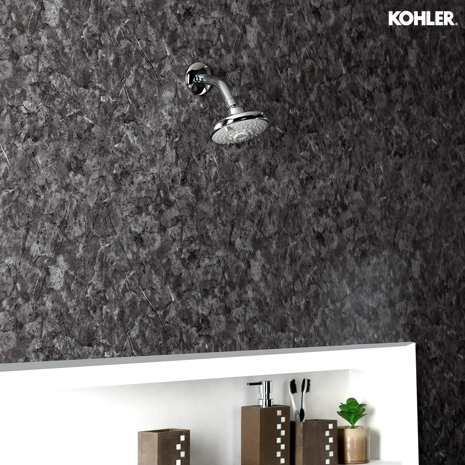 سردوش چند منظوره 5 حالته KOHLER Rain Duet با فناوری اسپری القایی هوا Katalyst، حالت بارانی، اسپری های ترکیبی فوم و ماساژ (نصب دیواری، پرداخت براق) سردوش چند منظوره 5 حالته KOHLER Rain Duet با فناوری اسپری القایی هوا Katalyst، حالت بارانی، اسپری های ترکیبی فوم و ماساژ (نصب دیواری، پرداخت براق)