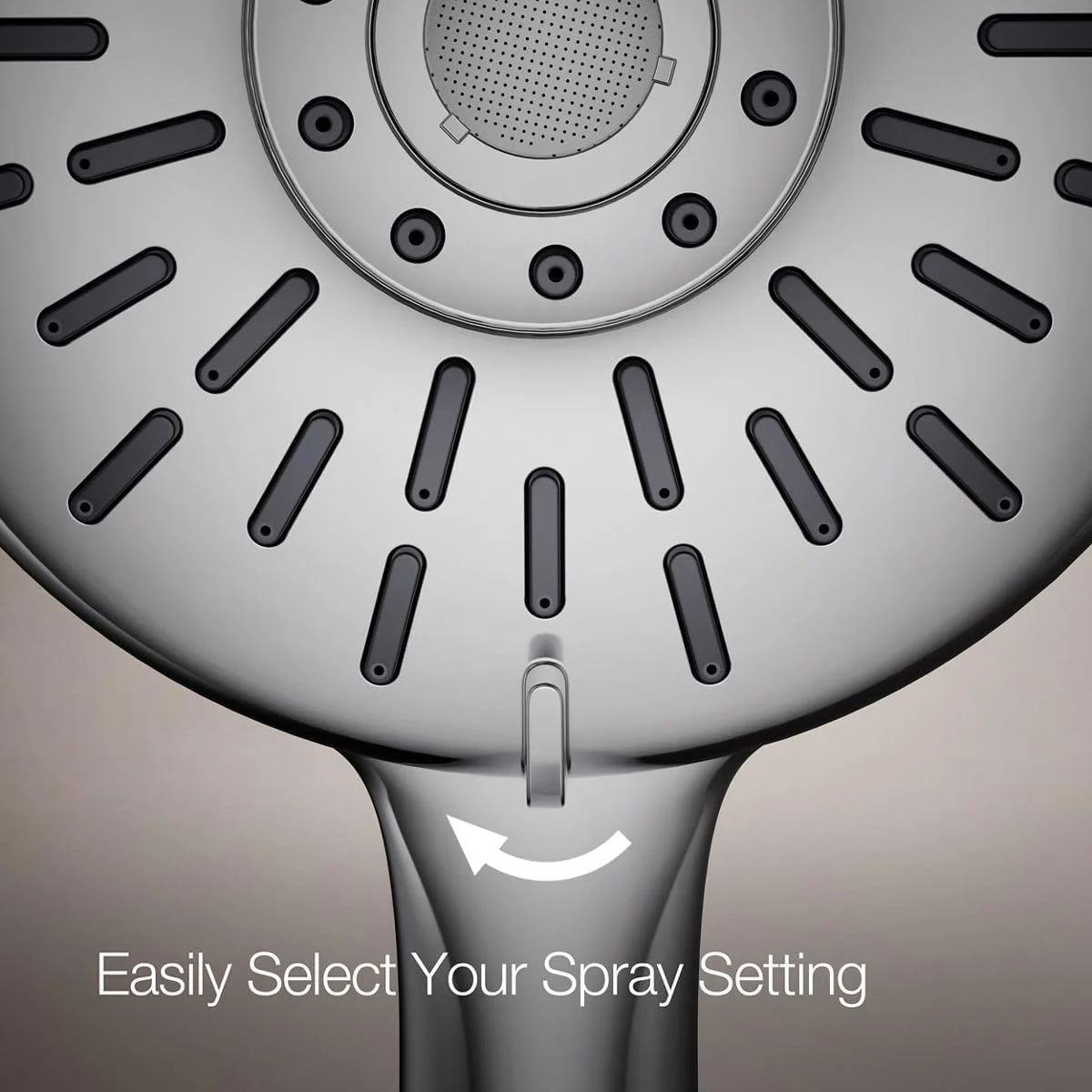 سردوش دوگانه دیواری Kohler Freespin Bellerose با سه حالت اسپری و اندازه 5.25 اینچ، رنگ نیکل برس خورده براق