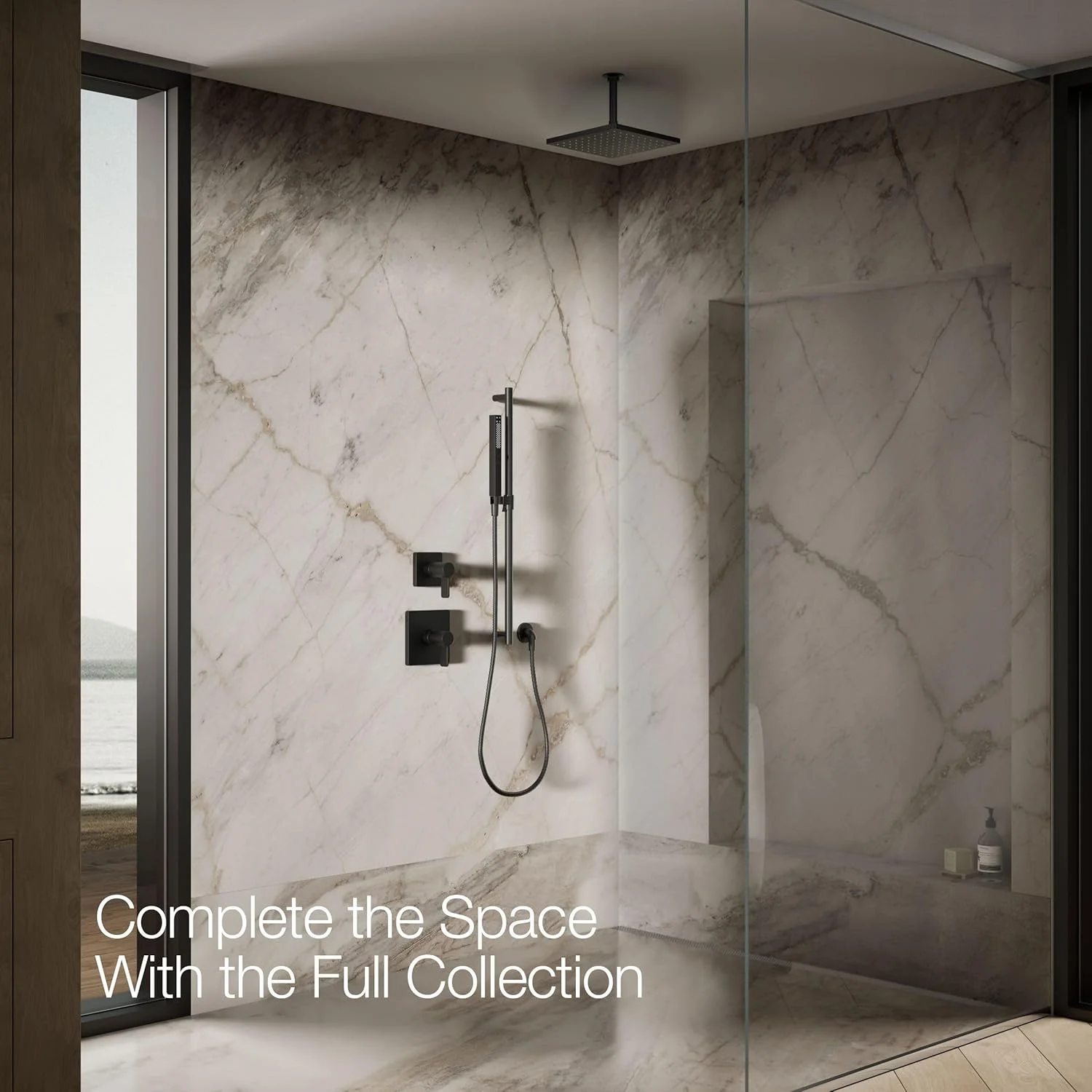 سردوش بارانی Kohler K-26149-BL مدل Honesty، مشکی مات سردوش بارانی Kohler K-26149-BL مدل Honesty، مشکی مات