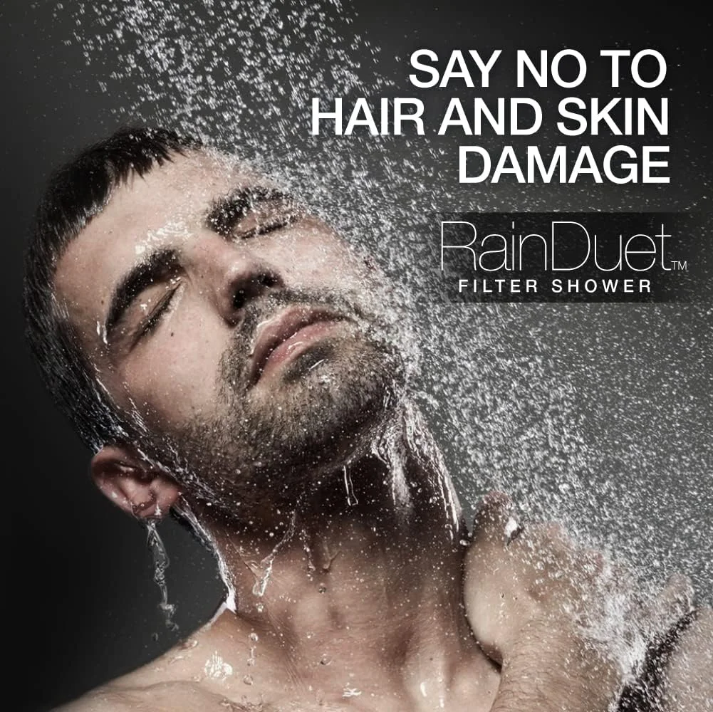 سردوش فیلتردار Kohler Rain Duet - سردوش چند منظوره 5 حالته با کارتریج تصفیه آب - بهترین عملکرد با نرم کننده آب سخت - نصب دیواری، پرداخت پولیشی، کروم - 109 میلی متر، ABS سردوش فیلتردار Kohler Rain Duet - سردوش چند منظوره 5 حالته با کارتریج تصفیه آب - بهترین عملکرد با نرم کننده آب سخت - نصب دیواری، پرداخت پولیشی، کروم - 109 میلی متر، ABS