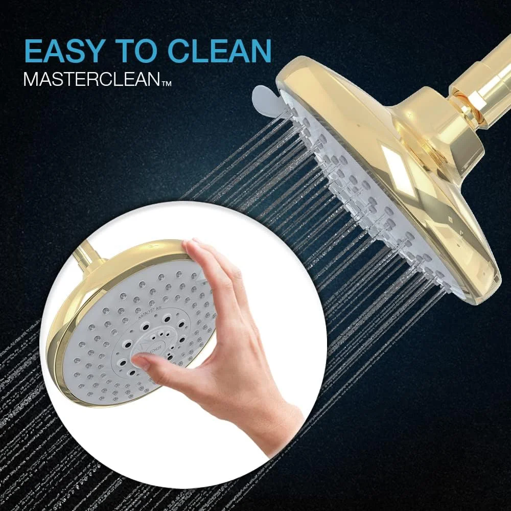 سردوش حمام Kohler Rain Duet - روکش طلایی فرانسوی - سردوش چند منظوره 122 میلی متری - فناوری اسپری القایی هوا Katalyst - 5 نوع ترکیب اسپری - روکش بادوام 75924IN-AF سردوش حمام Kohler Rain Duet - روکش طلایی فرانسوی - سردوش چند منظوره 122 میلی متری - فناوری اسپری القایی هوا Katalyst - 5 نوع ترکیب اسپری - روکش بادوام 75924IN-AF