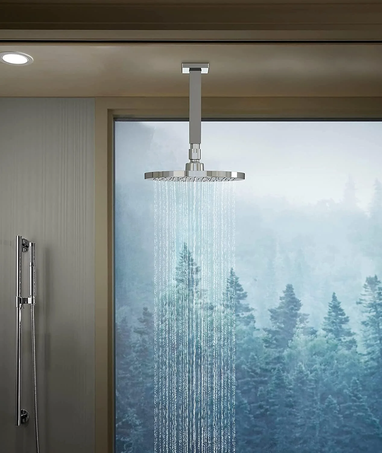 سردوش حمام Kohler Rain Duet - روکش کروم براق - سردوش گرد بارانی 203 میلی متری - فناوری اسپری القایی هوا Katalyst - 3 نوع حالت اسپری - پوشش گسترده 73198IN-CP سردوش حمام Kohler Rain Duet - روکش کروم براق - سردوش گرد بارانی 203 میلی متری - فناوری اسپری القایی هوا Katalyst - 3 نوع حالت اسپری - پوشش گسترده 73198IN-CP