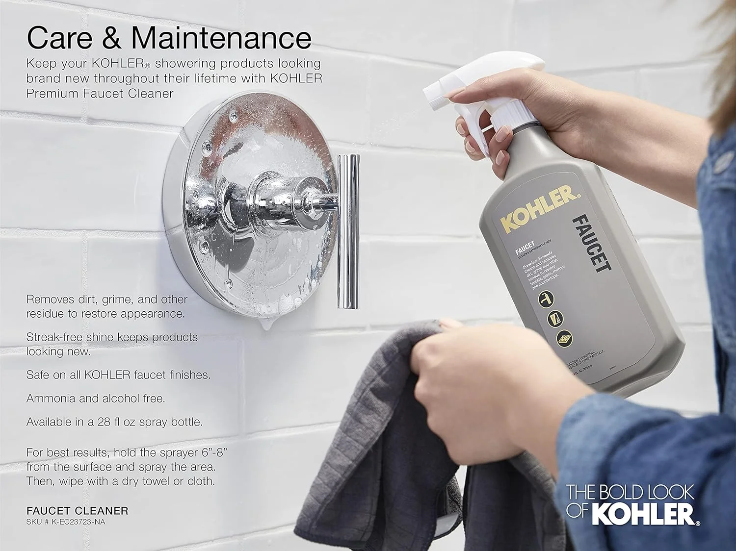 دوش دستی Kohler K-R75562-G-CP مدل Radiate، کروم براق دوش دستی Kohler K-R75562-G-CP مدل Radiate، کروم براق