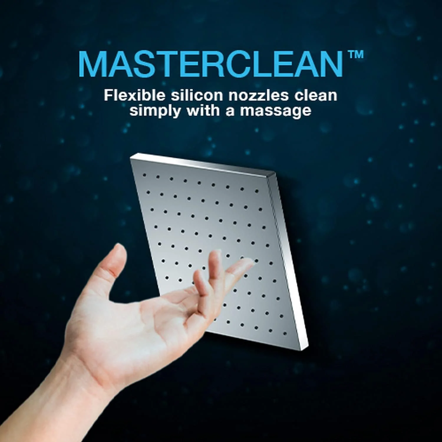 سردوش حمام Kohler Rain Duet - روکش کروم براق - سردوش بارانی مربعی 203 میلی‌متری - فناوری اسپری القایی هوا Katalyst - 3 نوع حالت اسپری - پوشش گسترده 73199IN-CP