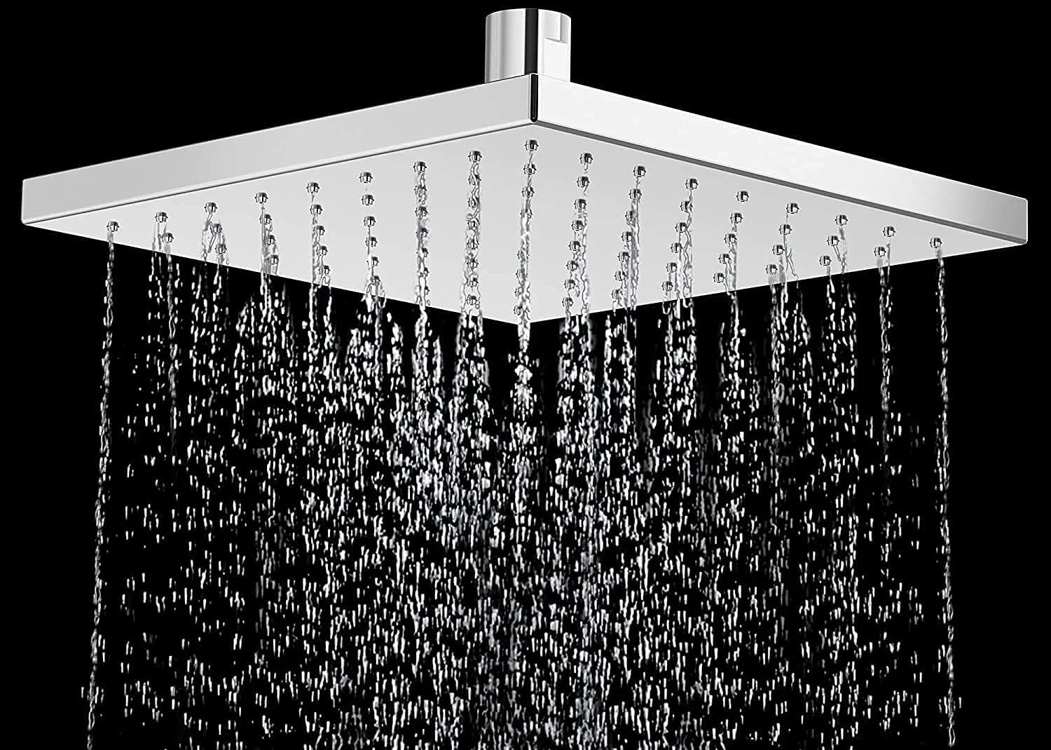 سردوش حمام Kohler Rain Duet - روکش کروم براق - سردوش بارانی مربعی 203 میلی‌متری - فناوری اسپری القایی هوا Katalyst - 3 نوع حالت اسپری - پوشش گسترده 73199IN-CP