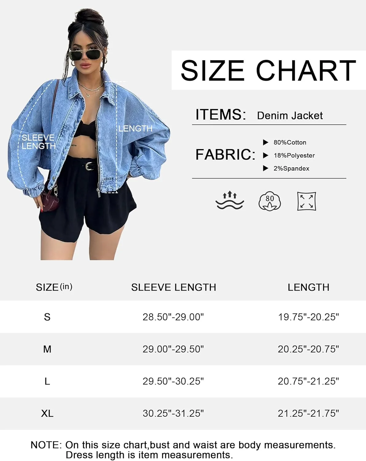 کت جین Fengbay زنانه، کوتاه، بزرگ، آستین بلند، کت انتقالی، کت های جین غیر رسمی کت جین Fengbay زنانه، کوتاه، بزرگ، آستین بلند، کت انتقالی، کت های جین غیر رسمی