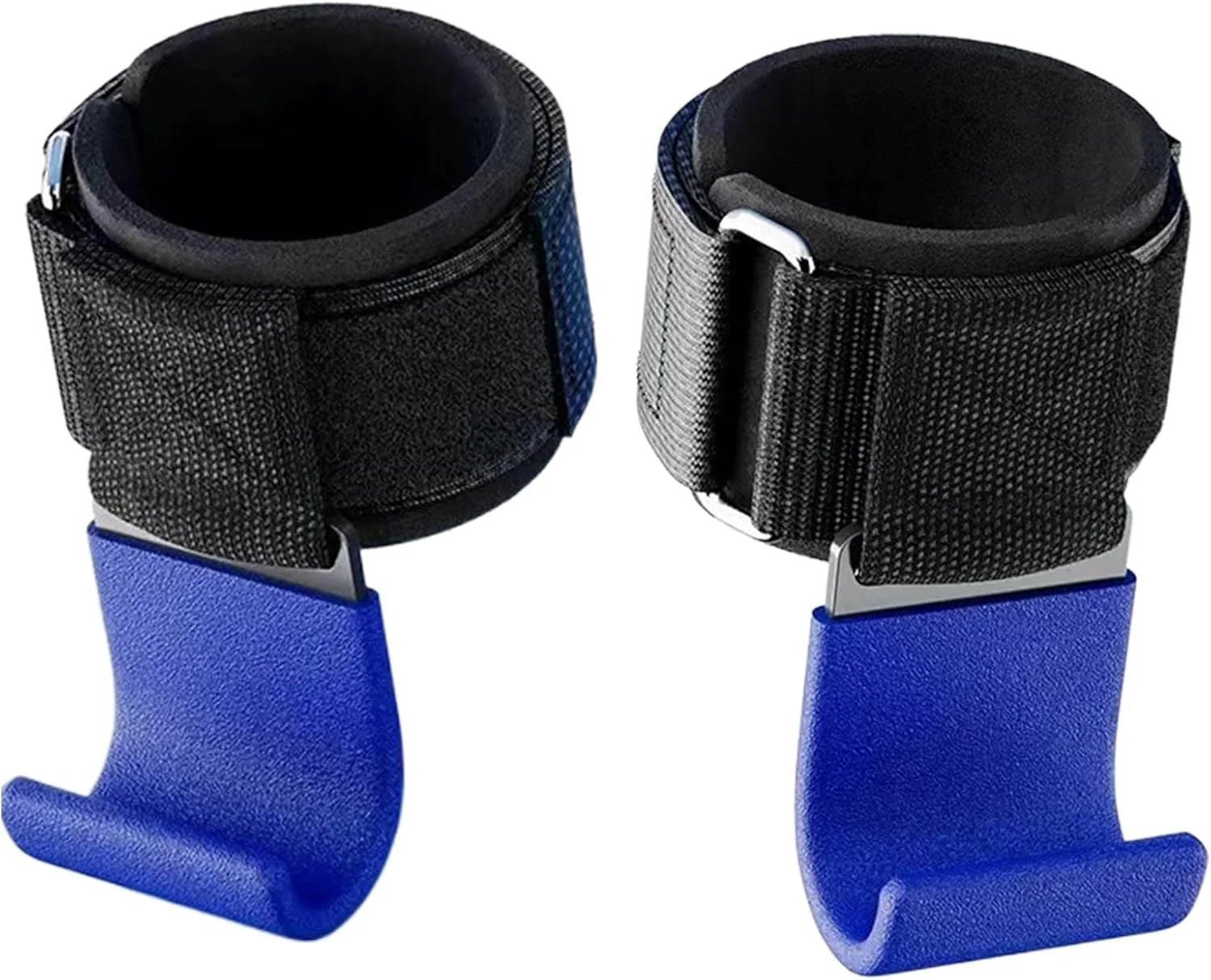 مچ بند بدنسازی - قلاب های گریپ بدنسازی - مچ بندهای ارگونومیک پد دار برای تمرین، خانه، تمرینات قدرتی، باشگاه