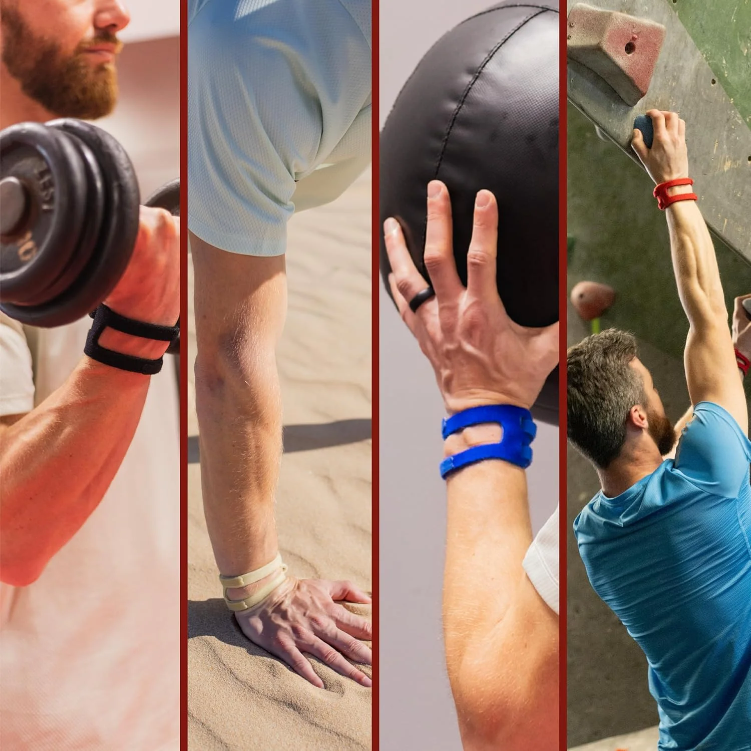 مچ بند قابل تنظیم WristWidget® (رنگ برنزه) برای آسیب های TFCC، سایز مناسب برای اکثر افراد. مناسب برای مچ دست چپ و راست، پشتیبانی برای تحمل وزن و تمرین