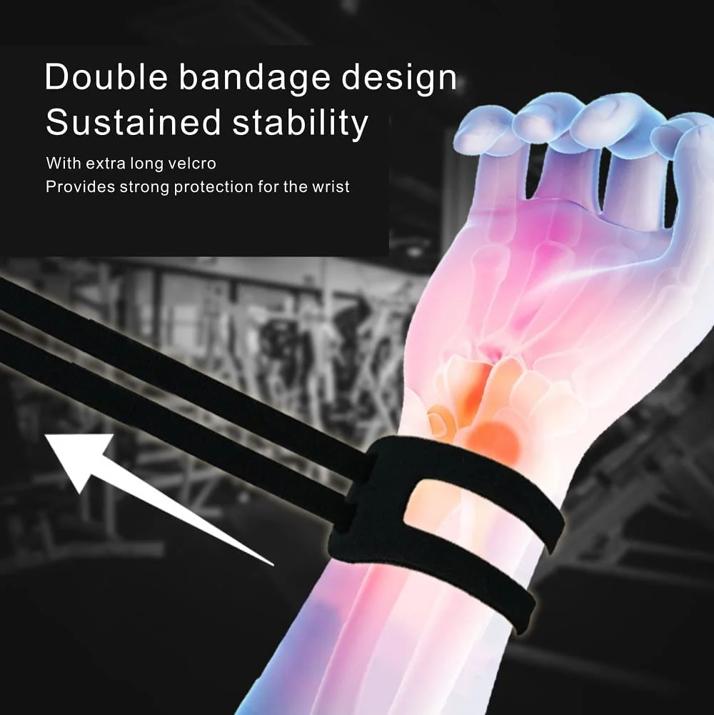 مچ بند TFCC ویکوفن، مچ بند قابل تنظیم برای پارگی TFCC - درد مچ دست در سمت اولنار، مچ دست چپ و راست برای تسکین درد مچ دست ناشی از فشار تحمل وزن، سایز Free (دو عدد)