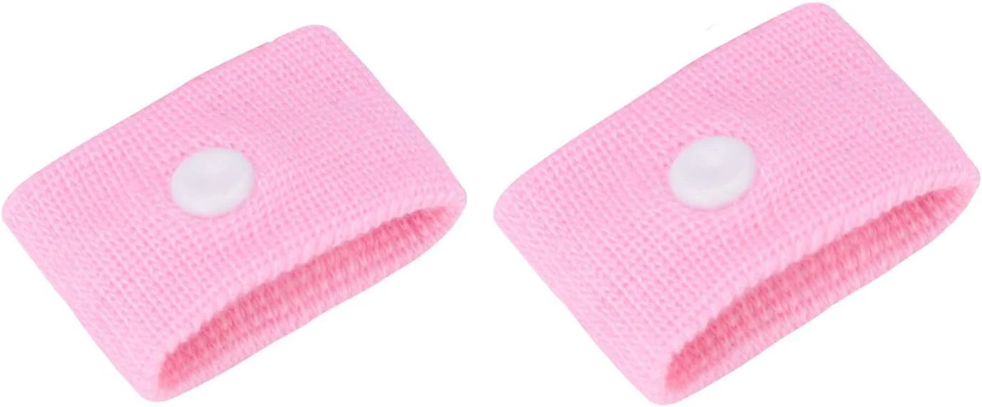 مچ بند ضد تهوع و بیماری حرکتی وین چیر، مناسب برای تهوع صبحگاهی بارداری، مسافرت، ماشین، دریا و هواپیما، 2 عدد (صورتی)