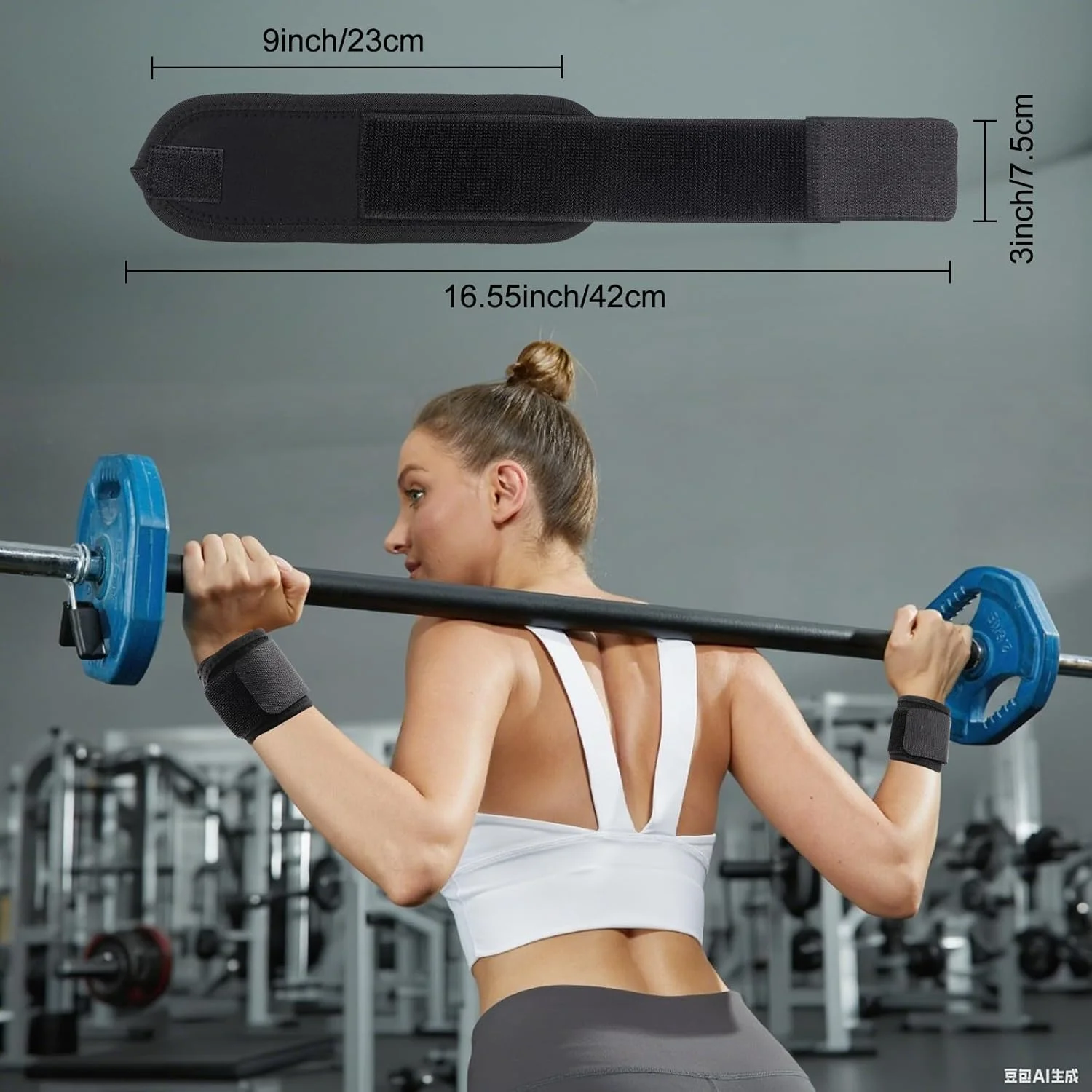 مچ بند وزنه برداری، بسته 2 عددی مچ بند ورزشی بسیار الاستیک برای پاورلیفتینگ، بدنسازی، تمرینات کراس فیت