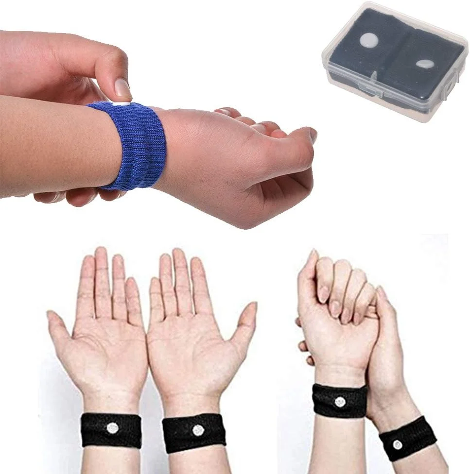 مچ بند ضد تهوع و بیماری حرکتی وین چیر، مناسب برای تهوع صبحگاهی بارداری، مسافرت، ماشین، دریا و هواپیما، 2 عدد (مشکی)