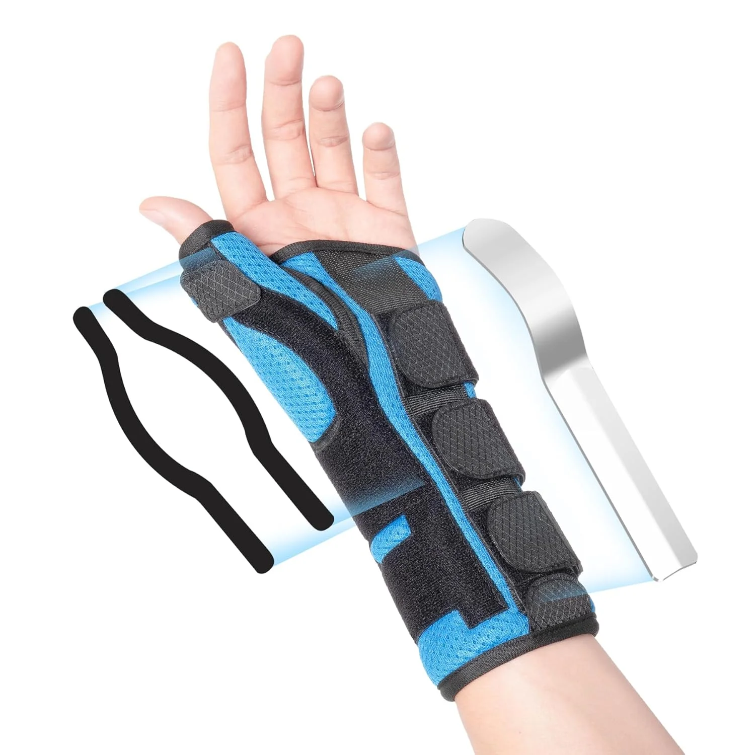 اسپلینت مچ دست و شست VIGORFIT - حمایت از مچ دست برای سندرم تونل کارپال، دِکوروان، تسکین درد آرتروز و رگ به رگ شدن - تثبیت کننده قابل تنظیم با آتل آلومینیومی برای زنان و مردان، چپ، S اسپلینت مچ دست و شست VIGORFIT - حمایت از مچ دست برای سندرم تونل کارپال، دِکوروان، تسکین درد آرتروز و رگ به رگ شدن - تثبیت کننده قابل تنظیم با آتل آلومینیومی برای زنان و مردان، چپ، S