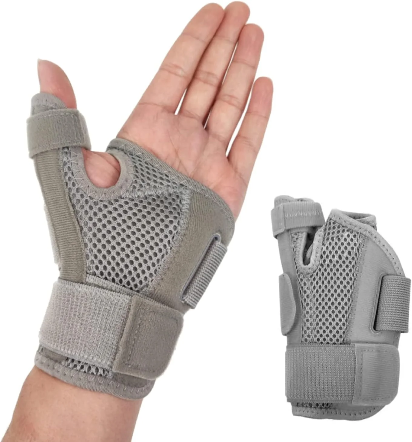 مچ بند و شست ارتقا یافته جدید برای دست چپ یا راست، آتل انگشت شست برای تونل کارپال، تاندونیت و آرتریت در دست ها یا انگشتان، پشتیبانی شست با سایز جهانی برای آرتریت مچ بند و شست ارتقا یافته جدید برای دست چپ یا راست، آتل انگشت شست برای تونل کارپال، تاندونیت و آرتریت در دست ها یا انگشتان، پشتیبانی شست با سایز جهانی برای آرتریت