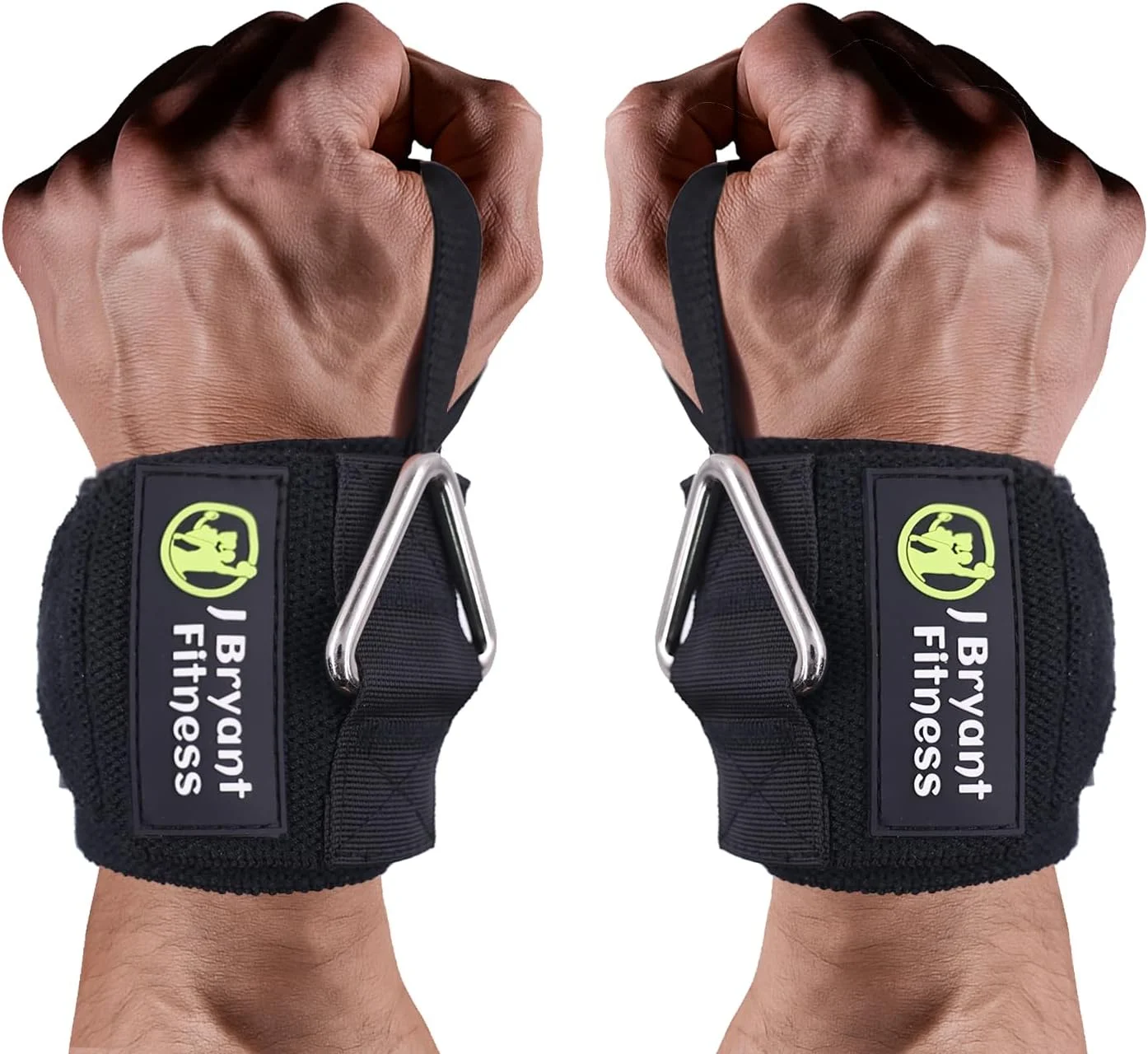مچ بند وزنه برداری با حلقه مثلثی، اتصال کابل باشگاه، بند مچ برای تمرینات قدرتی، سایز قابل تنظیم برای آقایان و بانوان - حداکثر بار 18 کیلوگرم