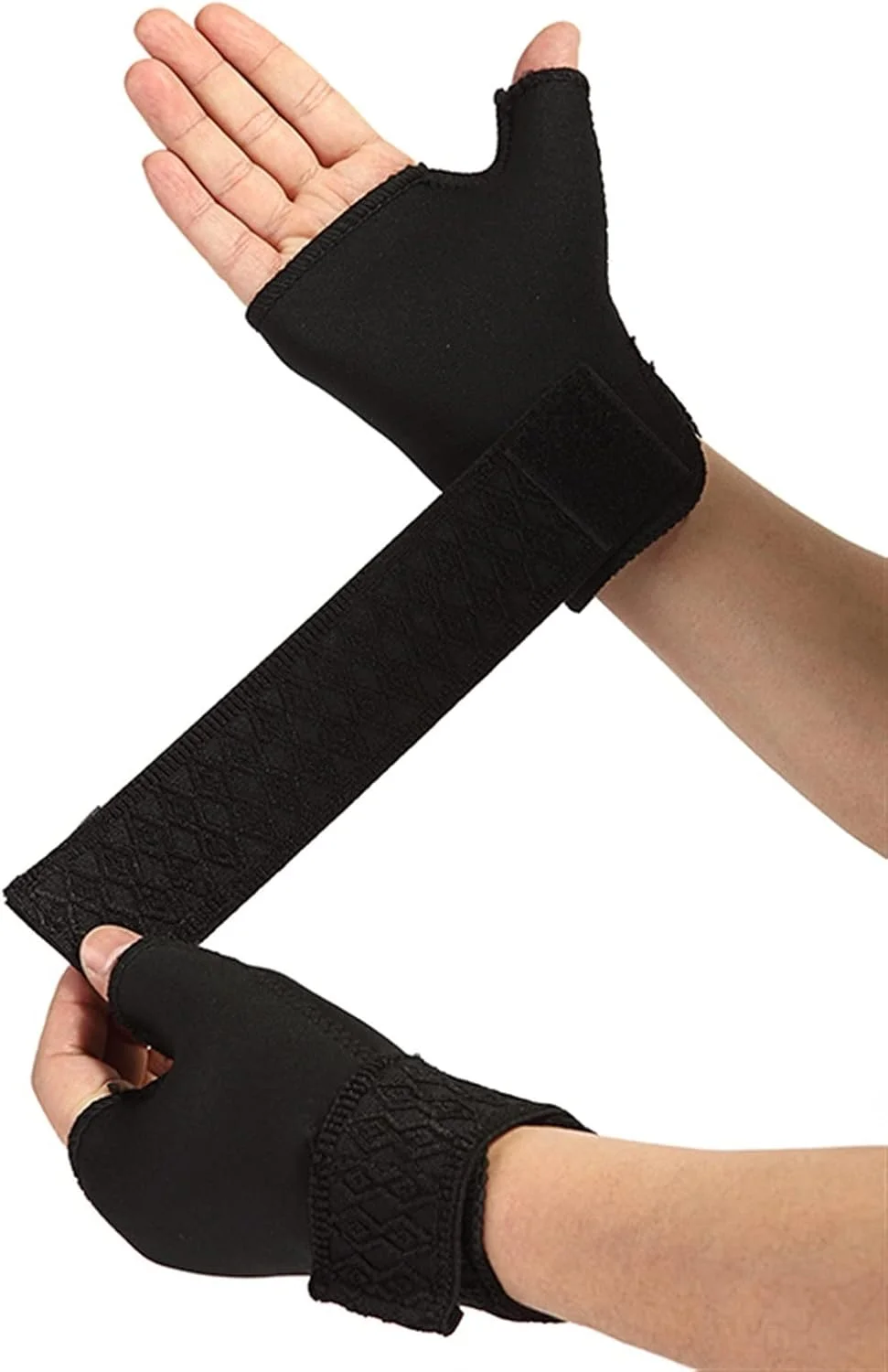 مچ بند تیاندی‌اف‌وای برگشت‌پذیر، مچ بند حمایتی قابل تنظیم برای والیبال و بدمینتون، مناسب دست راست/چپ، تثبیت کننده انگشت شست