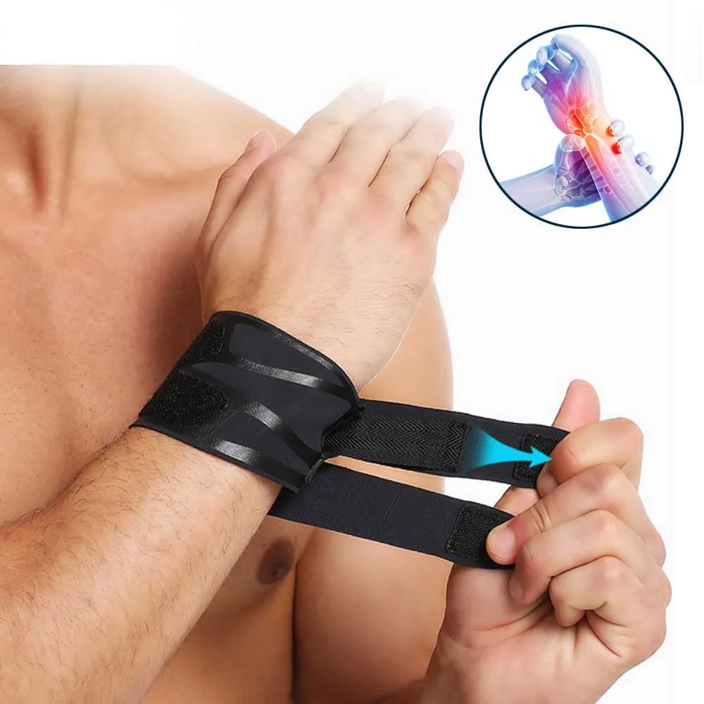 مچ بند ورزشی فشاری TYCA، نازک، قابل تنفس، قابل تنظیم، محافظ مچ دست برای بسکتبال، بدمینتون، تنیس، مناسب برای آقایان و بانوان (صورتی)، سایز آزاد