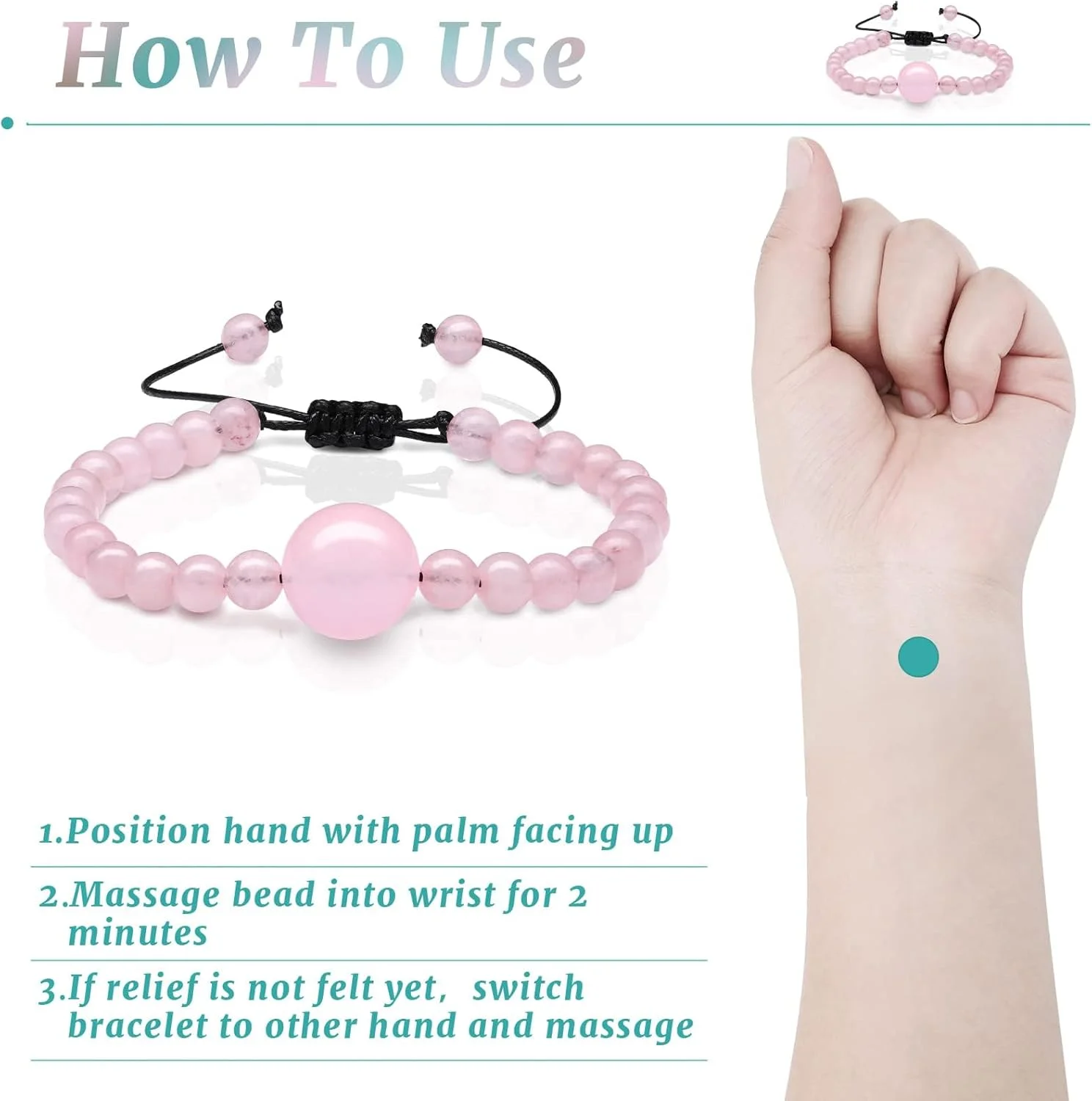 دستبندهای ضد تهوع TERRIFI - 6 عدد مچ بند ضد تهوع قابل تنظیم، باندهای تسکین دهنده بیماری دریا - ایده آل برای مسافرت، تهوع صبحگاهی، ماشین گرفتگی