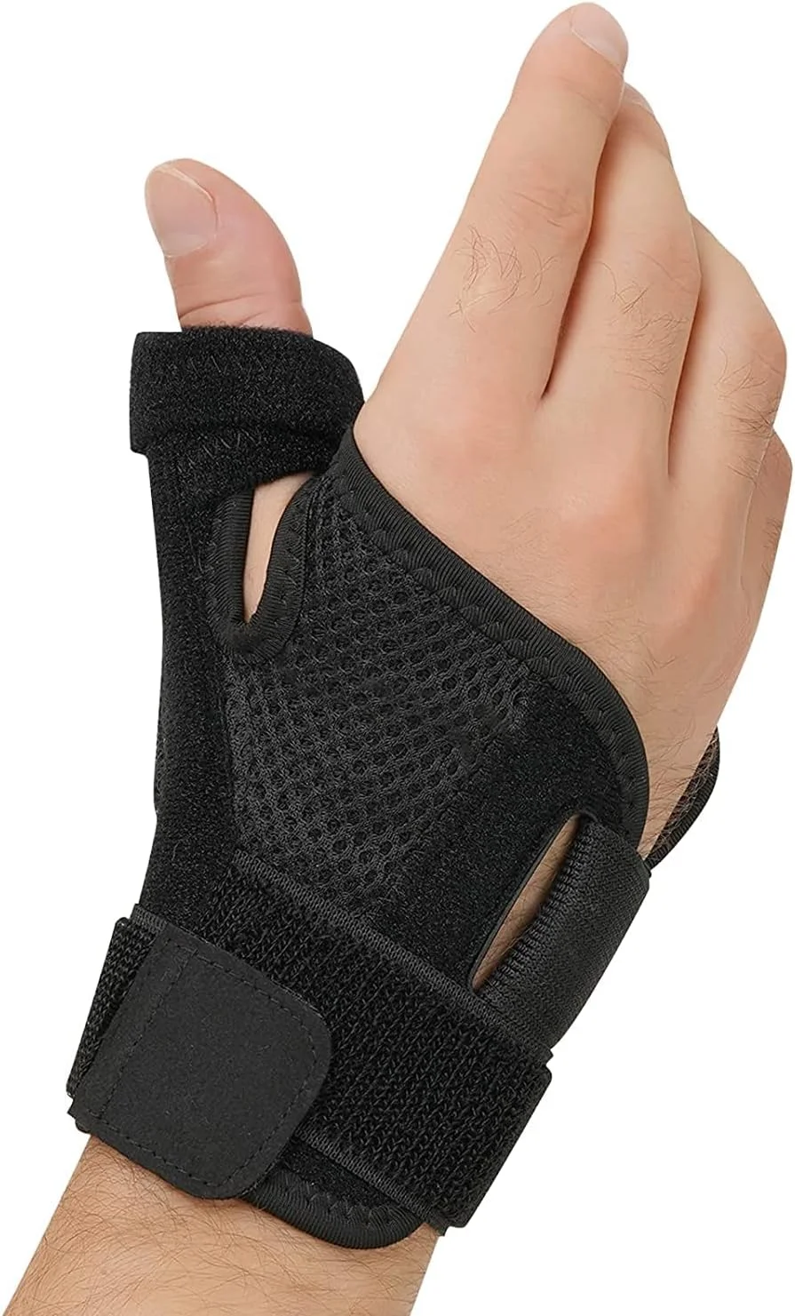مچ بند انگشت شست SYOSI، آتل انگشت شست برای تسکین درد، آرتریت، تاندونیت، رگ به رگ شدن، کشیدگی، تونل کارپال و بی حرکت کردن انگشت ماشه ای، دست چپ یا راست
