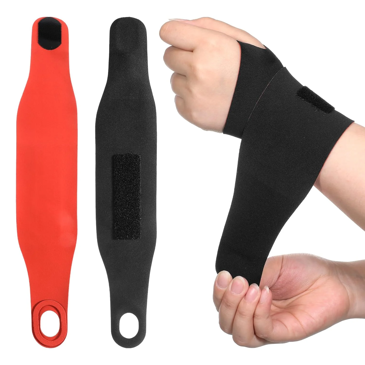 2 عدد مچ بند، مچ بند برای تسکین درد تونل کارپال، مچ بندهای الاستیک فوق العاده نازک، مچ بند اولنار، بند مچی فشاری برای تناسب اندام، ورزش، تنیس دست چپ و راست