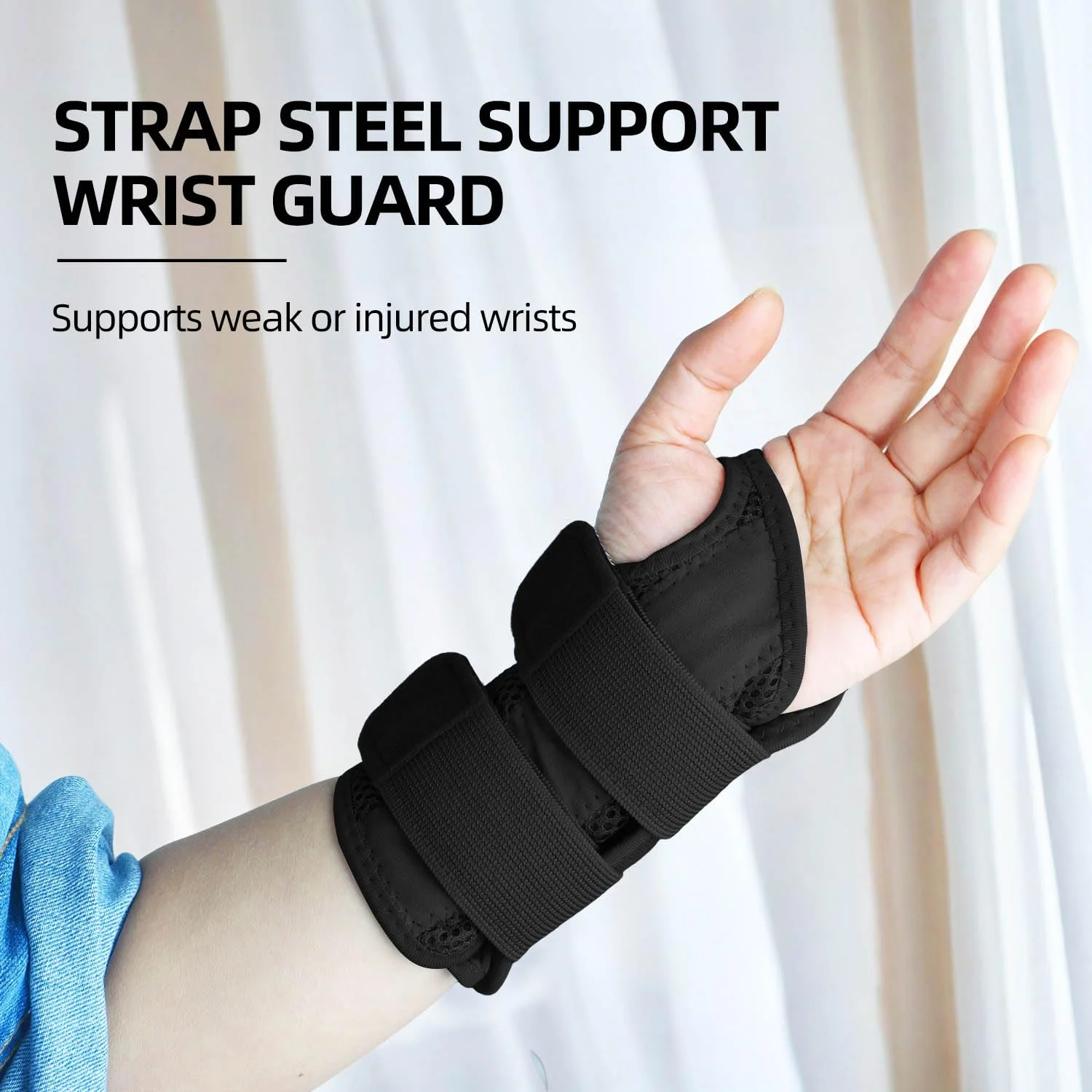 مچ بند برای تسکین درد تونل کارپال، مچ بند طبی برای زنان و مردان، رگ به رگ شدن، فشار مکرر، مچ بند دستی قابل تنظیم برای خواب، مناسب دست راست و چپ برای آرتروز (مشکی، دست راست، S/M)