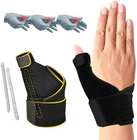 مچ بند طبی برای سندرم تونل کارپال، بند فشاری قابل تنظیم انگشت ماشه ای آتل انگشت شست مناسب برای دست چپ و راست مردان و زنان