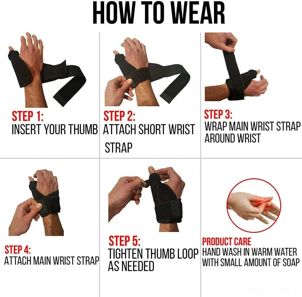 مچ بند طبی برای سندرم تونل کارپال، بند فشاری قابل تنظیم انگشت ماشه ای آتل انگشت شست مناسب برای دست چپ و راست مردان و زنان