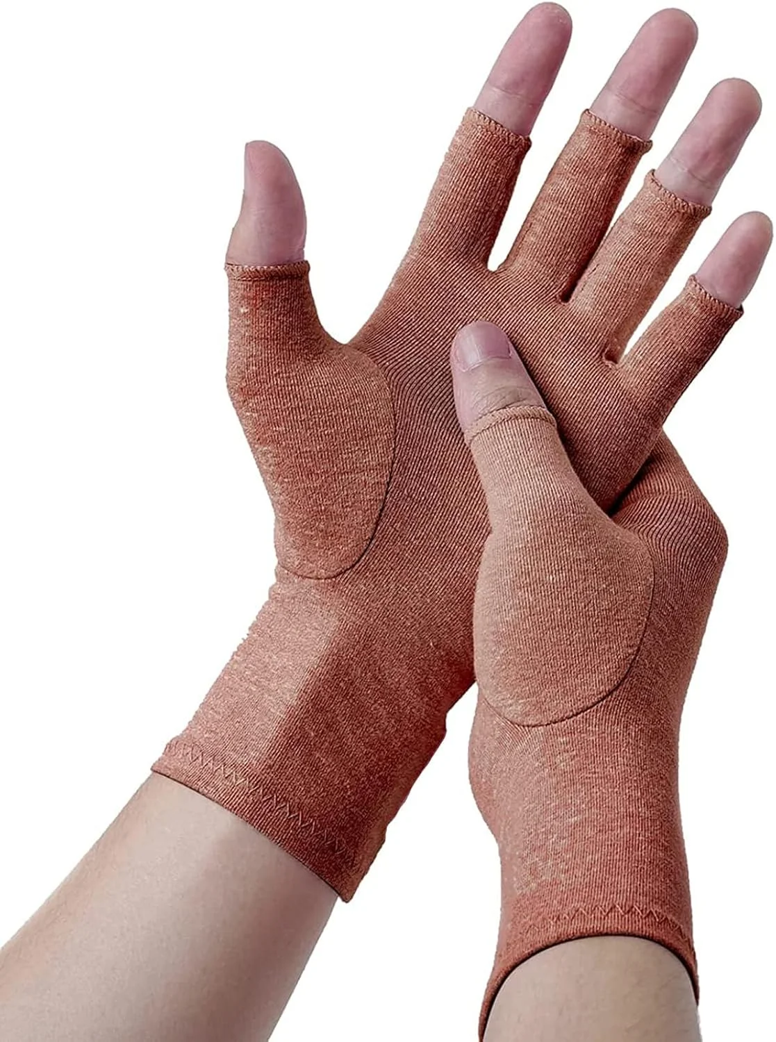 دستکش برای تسکین درد تونل کارپال، دستکش های فشاری تقویت کننده برای کاهش درد دست، تورم، تایپ کامپیوتری بدون انگشت زنانه/مردانه