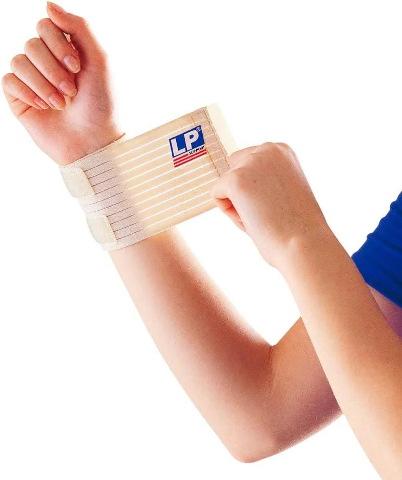 مچ بند ورزشی ال پی ساپورت مدل 633، سایز آزاد، بژ، Lp633