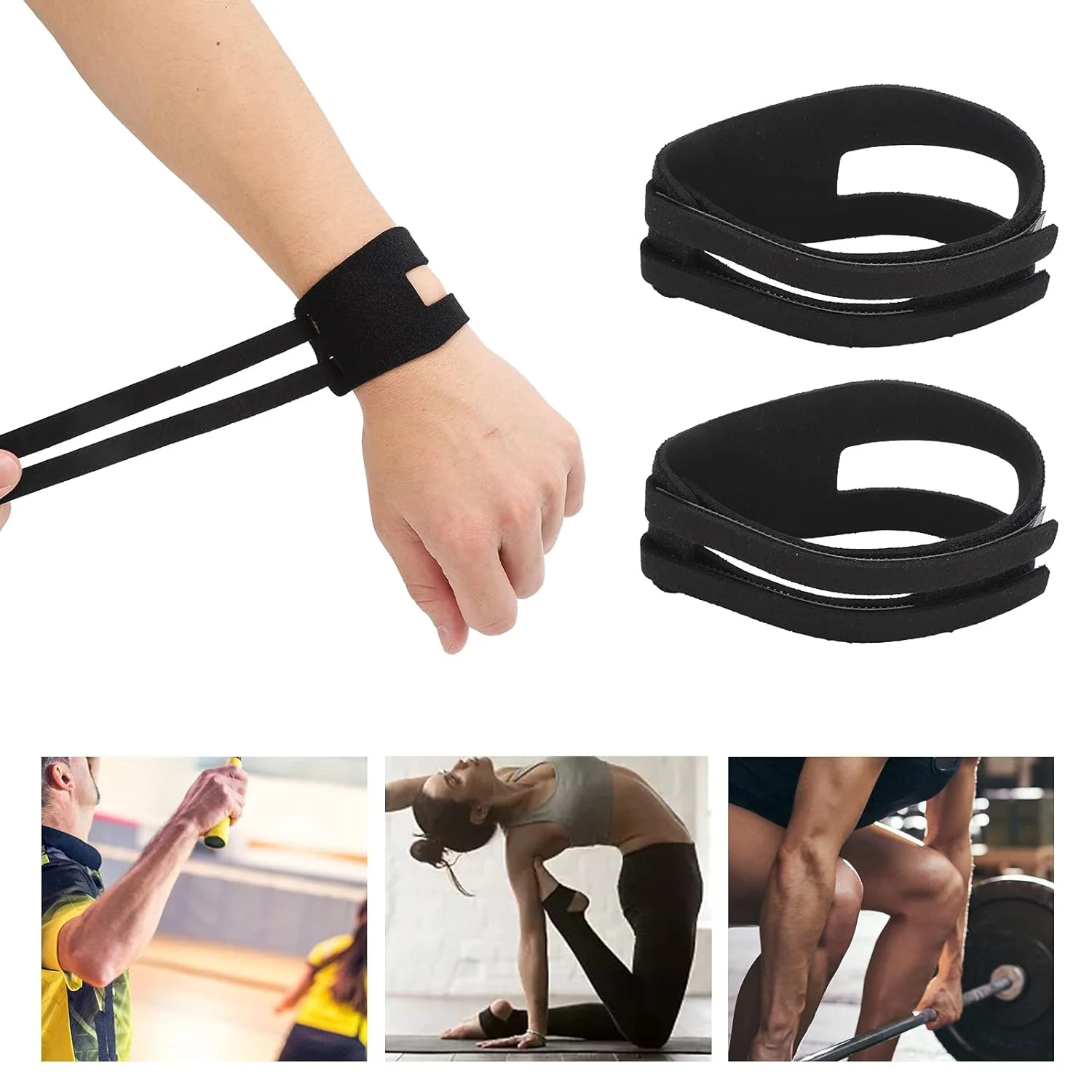 مچ بند مچی Sren برای TFCC، مچ بند ورزشی محافظ مچ دست برای تناسب اندام برای فعالیت های خارج از منزل برای بازی بدمینتون برای یوگا