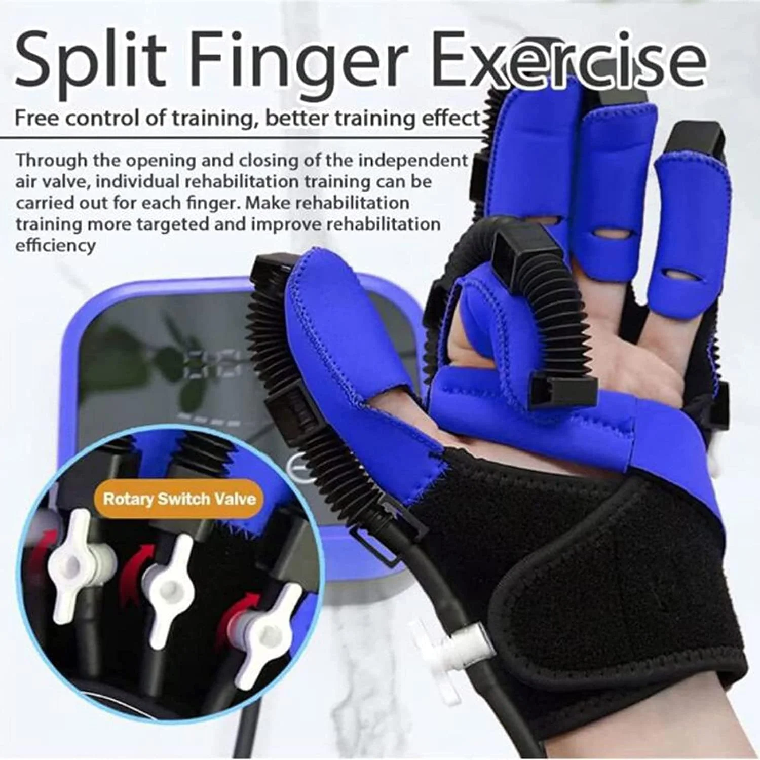 دستکش ربات توانبخشی، تمرین انگشت و مچ دست، همی پلژی، اسپلینت توانبخشی دست برای تسکین بیماران مبتلا به اختلال عملکرد دست Zeenyi
